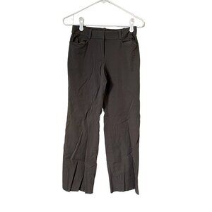 Ann Taylor Petite gray business casual pants pockets buttons comfortable
